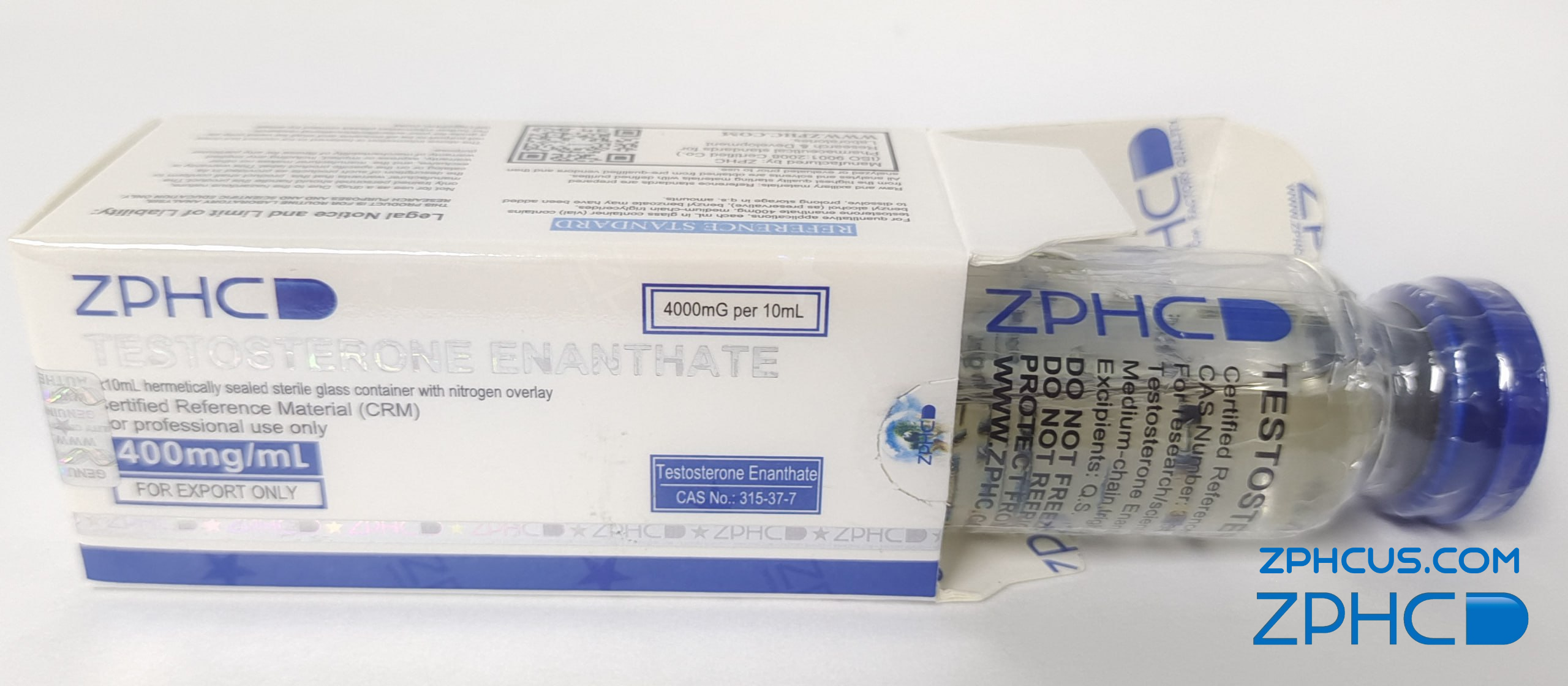 Testosterone Enanthate 400 mg/ml 10 ml ZPHC